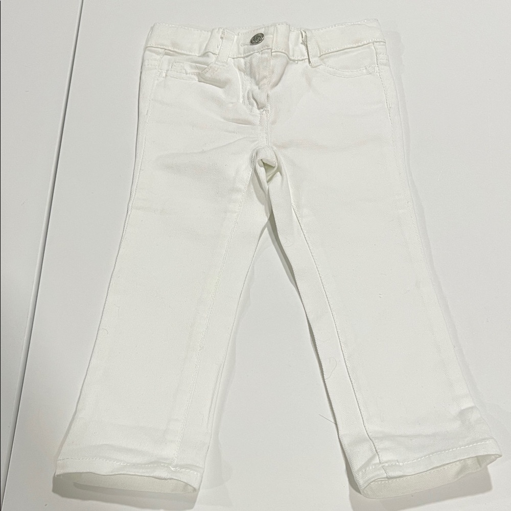 Janie and Jack - 2T, White Jeans, Cotton